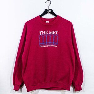 Vtg 80s The Met Metropolitan Opera NY Sweatshirt XL Jerzees Made in USA NYC